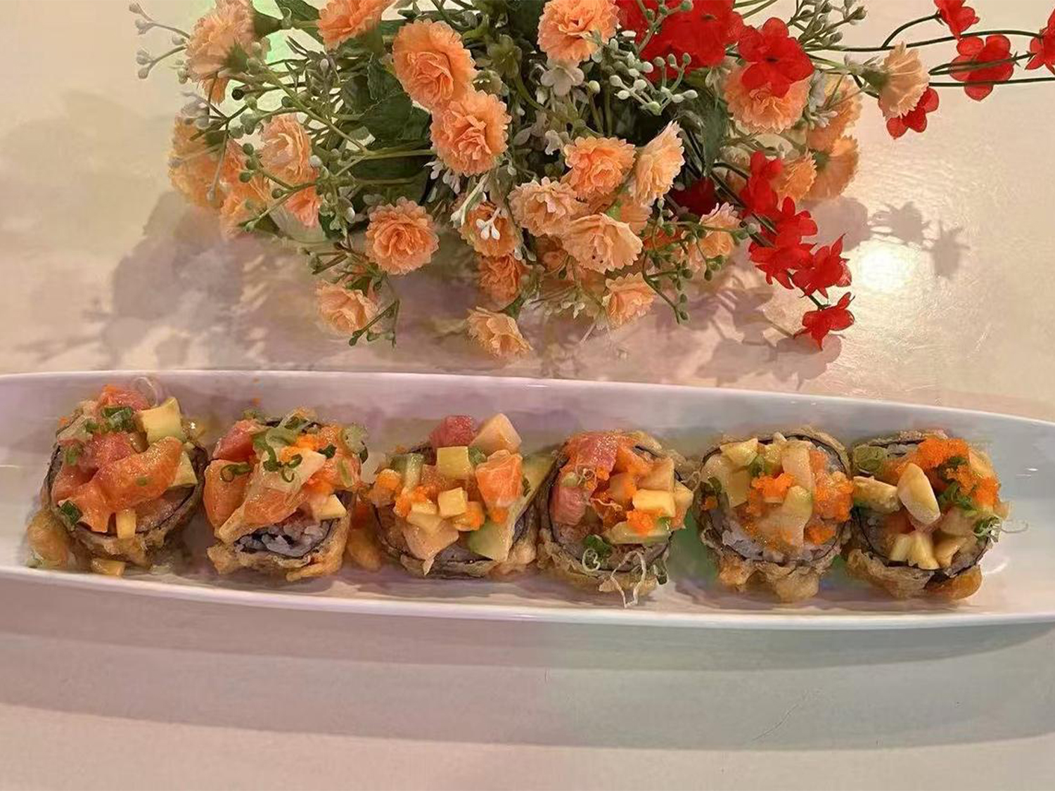 Volcano Roll at Neon Sushi, Japanese Restaurant in Schenectady Volcano Roll at Neon Sushi, Japanese Restaurant in Schenectady